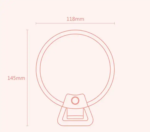 LED мобильный телефон Красота огни Красота Макияж зеркало с подсветкой (цвет случайный отправить)