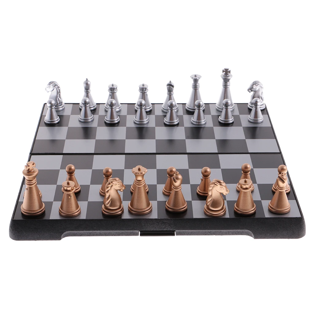 Магнитный 3 в 1 деревянный Международный дорожный Шахматный набор со складной шахматной доской развивающие игрушки Прочный кемпинг развлечения