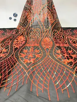 

best quality yaking-7.4704 embroidered African Tulle Lace Fabric African French Lace Fabric with embroidery