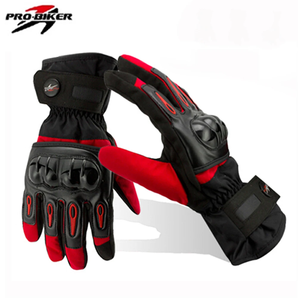 Winter Gloves Men Luva Moto Motorcycle Gloves Racing Waterproof Windproof Winter Warm Leather Cycling Bicycle Cold Guantes Luvas