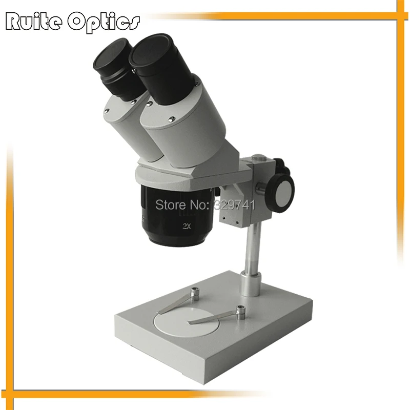 

20x- 40x Rack Pinion Coarse Focusing Mechanism Binocular Stereo Microscope with Fluorescent Ring Light for Circuit Maintenance