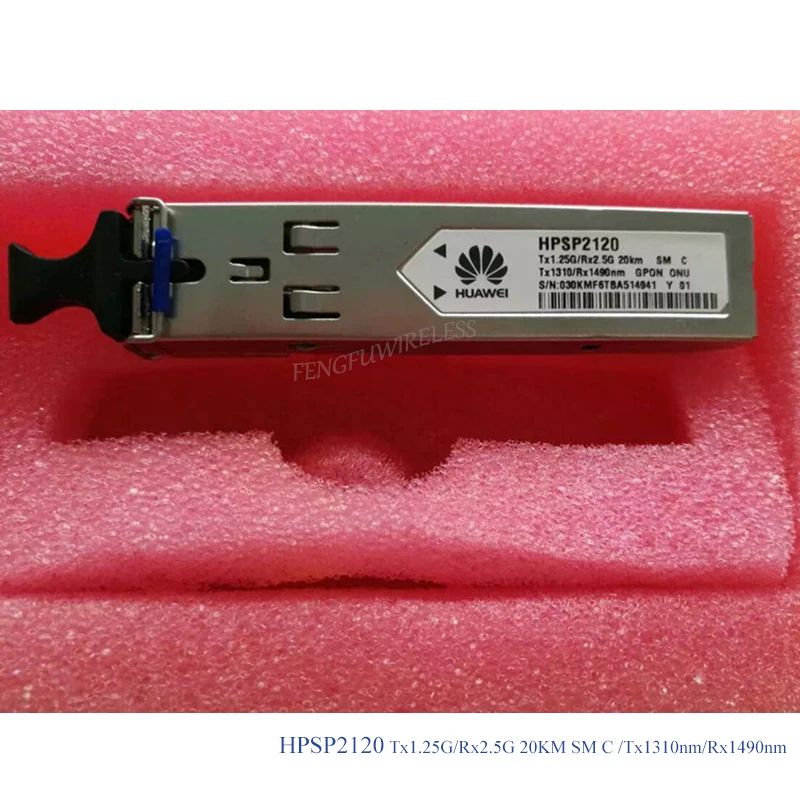 

Free Shipping Original HPSP2120 Tx1.25G/Rx2.5G 20KM SM C/ Tx1310nm/Rx1490nm for Huawei GPON ONU with single SC port,single model