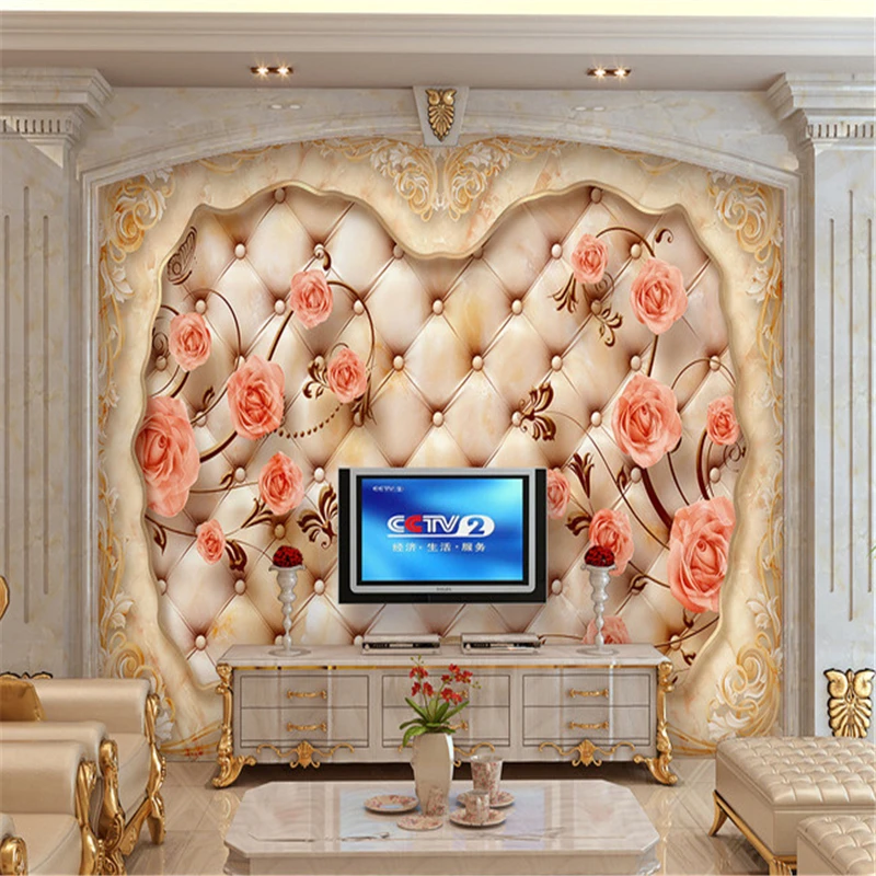 beibehang papel de parede 3d embossed lotus photo mural wallpaper hotel living room backdrop wall paintings wall paper roll beibehang European papel de parede mural wallpaper photo wallpapers 3D mural for living room Home Decoration wall paper roll