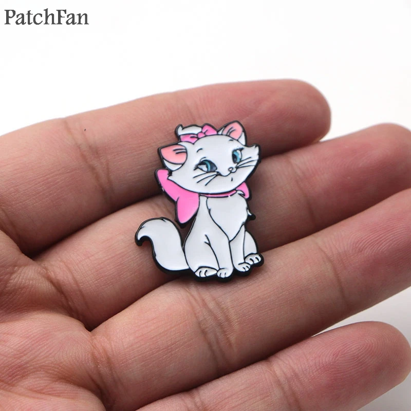 A0674 Patchfan аристократы Зонт кошка Мэри цинк pride pins para рюкзак металлические украшения для одежды значки броши для сумки рубашка шляпа insignia