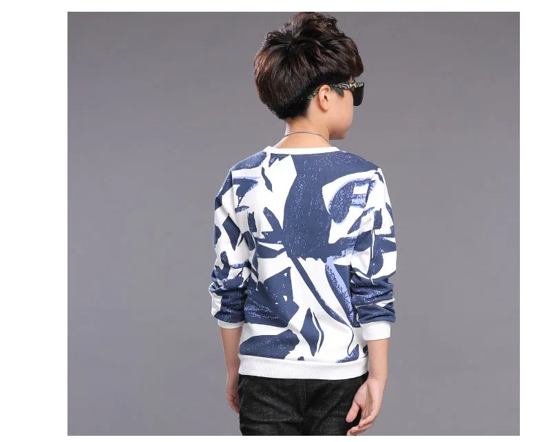 New 2018 Fashion Printed Teenage Baby Boys Cotton T-Shirts For Boys Long Sleeve Tops Children Spring Autumn Hoodies Kids Tees Clothes (9)