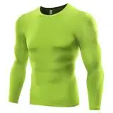 

Men Pro Cool Dry Body Shaper Trainning Sports Long Sleeve Compression T Shirt Running Fitness Gym Tight Tops - green