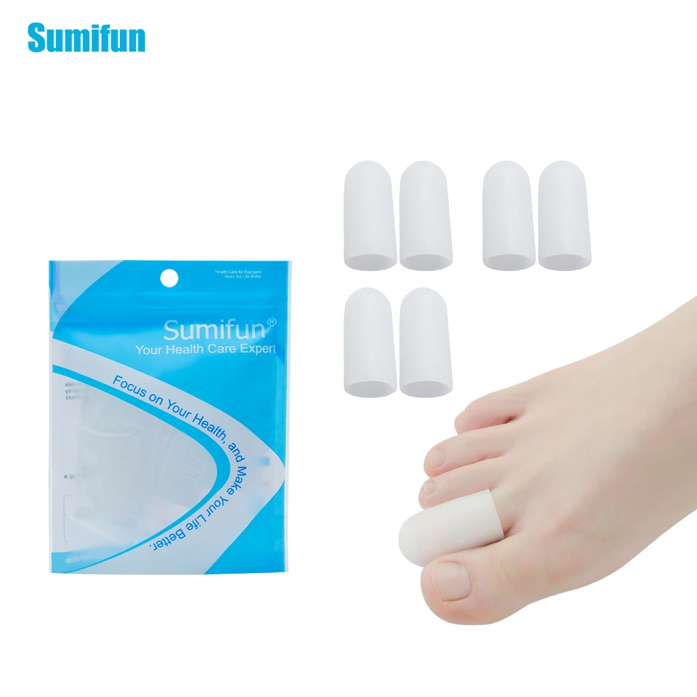 6Pcs Silicone Gel Toe Tube Foot Corns Remover Blisters Gel Bunion Toe