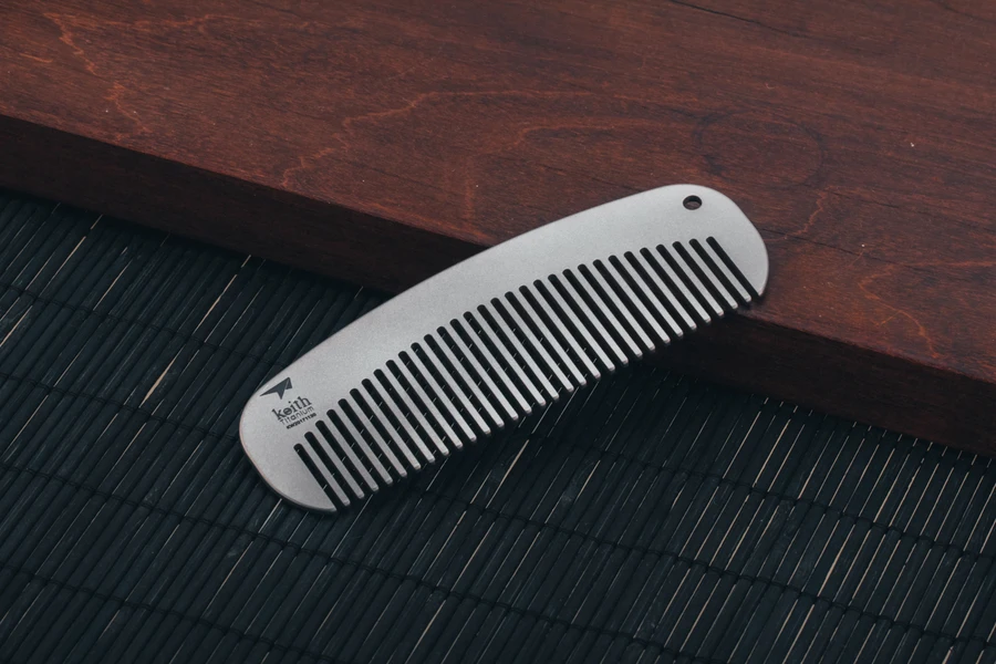 Pente de Viagem Durável para Mulheres dos Homens ao ar Keith Titanium Cabelo Pente Anti-estático Livre Luz Ultra 11 Keith Titanium Cabelo Pente Anti-estático Pente de