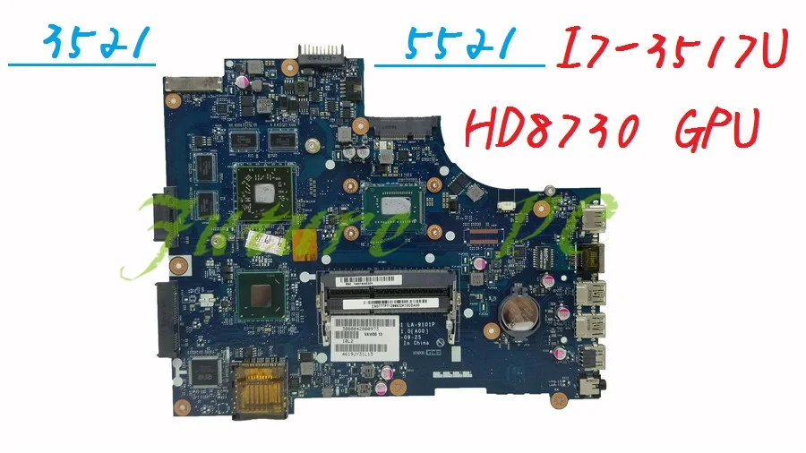 JOUTNDLN для DELL Inspiron 5521 3521 материнская плата ноутбука VAW01 LA 9101P 077TP7 77TP7 W/CN CPU / HD8730