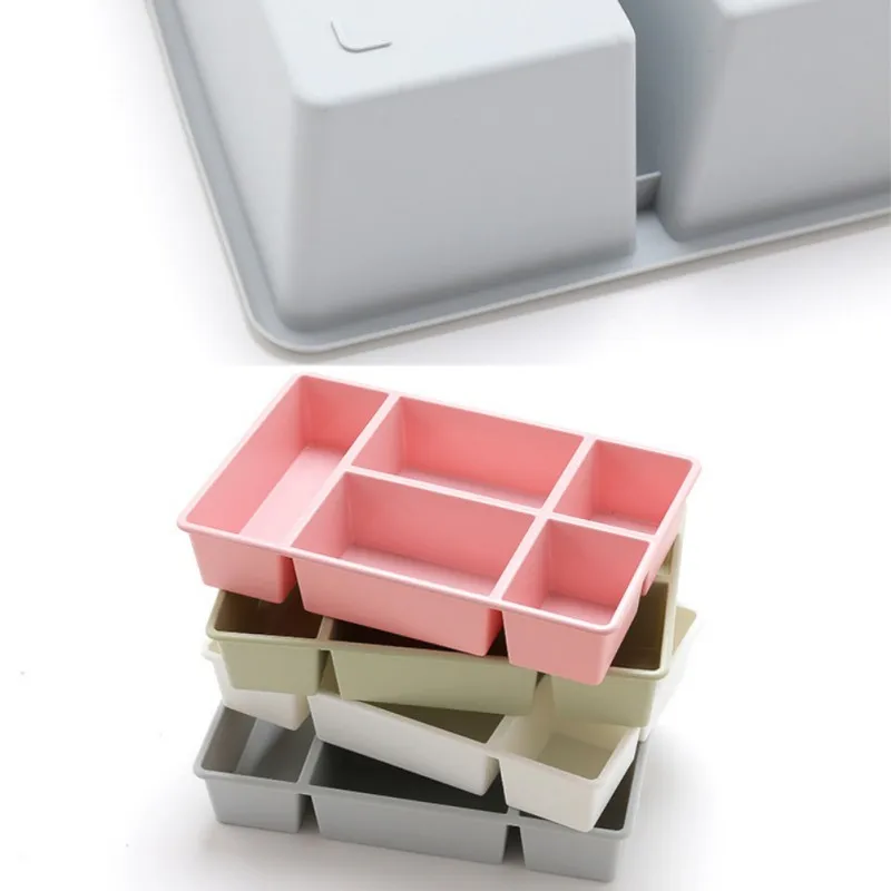 DIY Регулируемый организатор ящик Кухня доска делителя макияж коробка для хранения столовой посуды творческий хранения коробки, футляры
