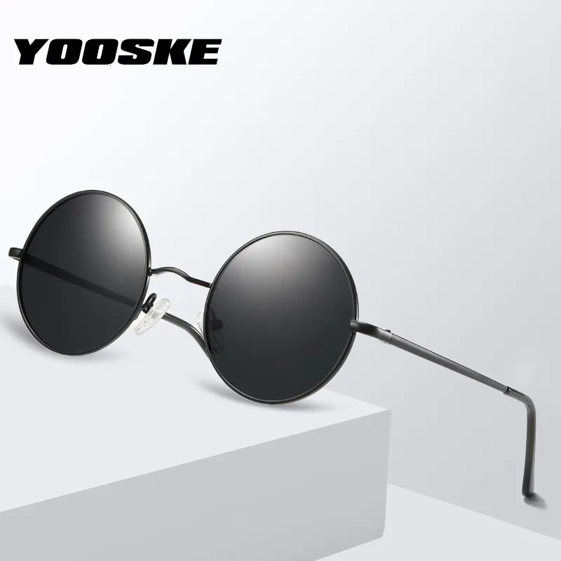 Солнцезащитные очки YOOSKE круглые для мужчин и женщин uv 400 небольшие