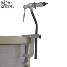 MNFT 1 комплект портативный стол хлопать мухобойка тиски поворотная головка из нержавеющей анодированного алюминия конструкция с поворотным столом C зажим карман