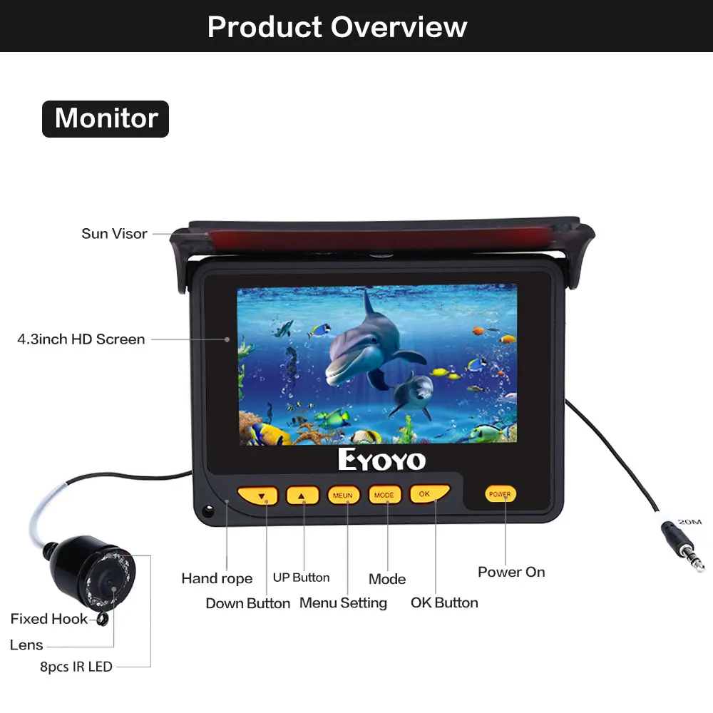 “ para a Pesca w ir Led Pesca 1000tvl
