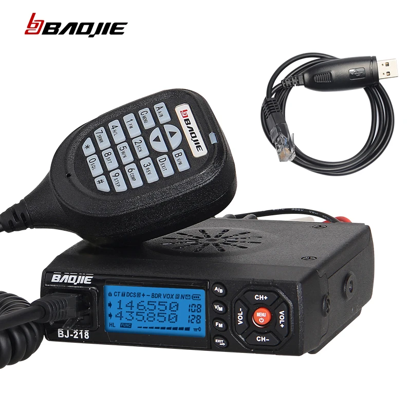 Buy BJ 218 Car transceiver VHF UHF 25w powerful mini