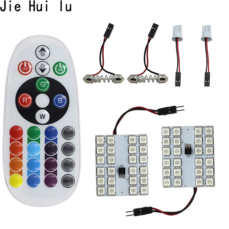RGB T10 5050 12SMD 15Smd 24smd пульт дистанционного управления Rgb Светодиодная панель для