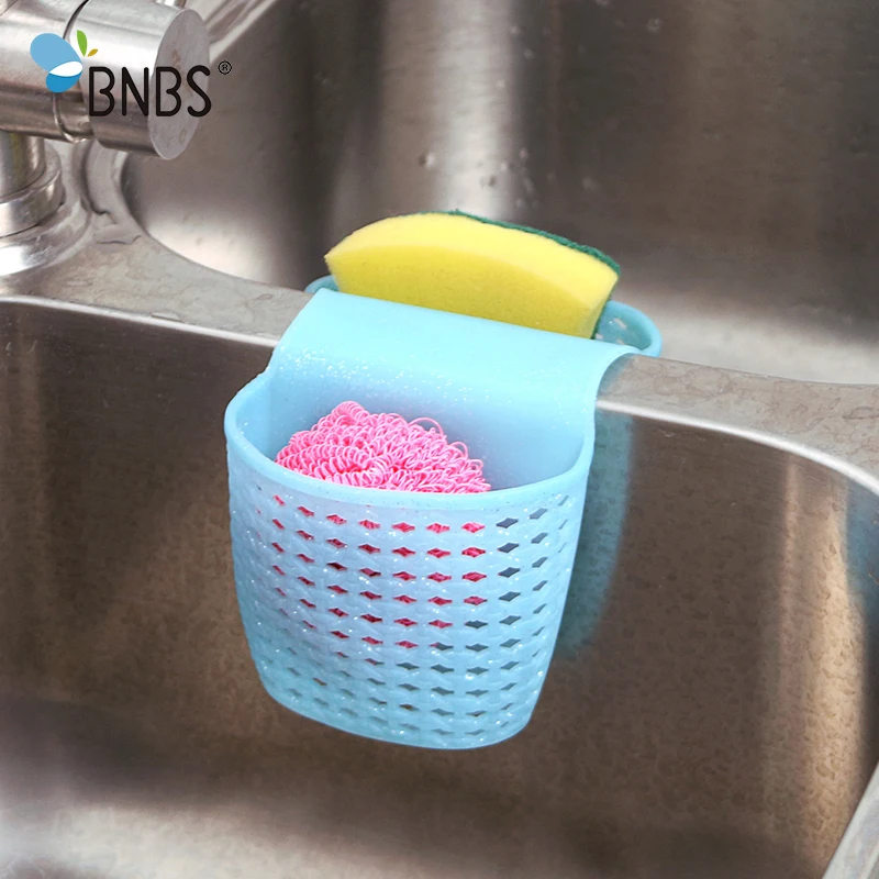 BNBS Kitchen Sponge Drain Holder Wheat Fiber Sponge Storage Rack Basket Wash Cloth Or Bathroom Soap Shelf Organizer Accessories