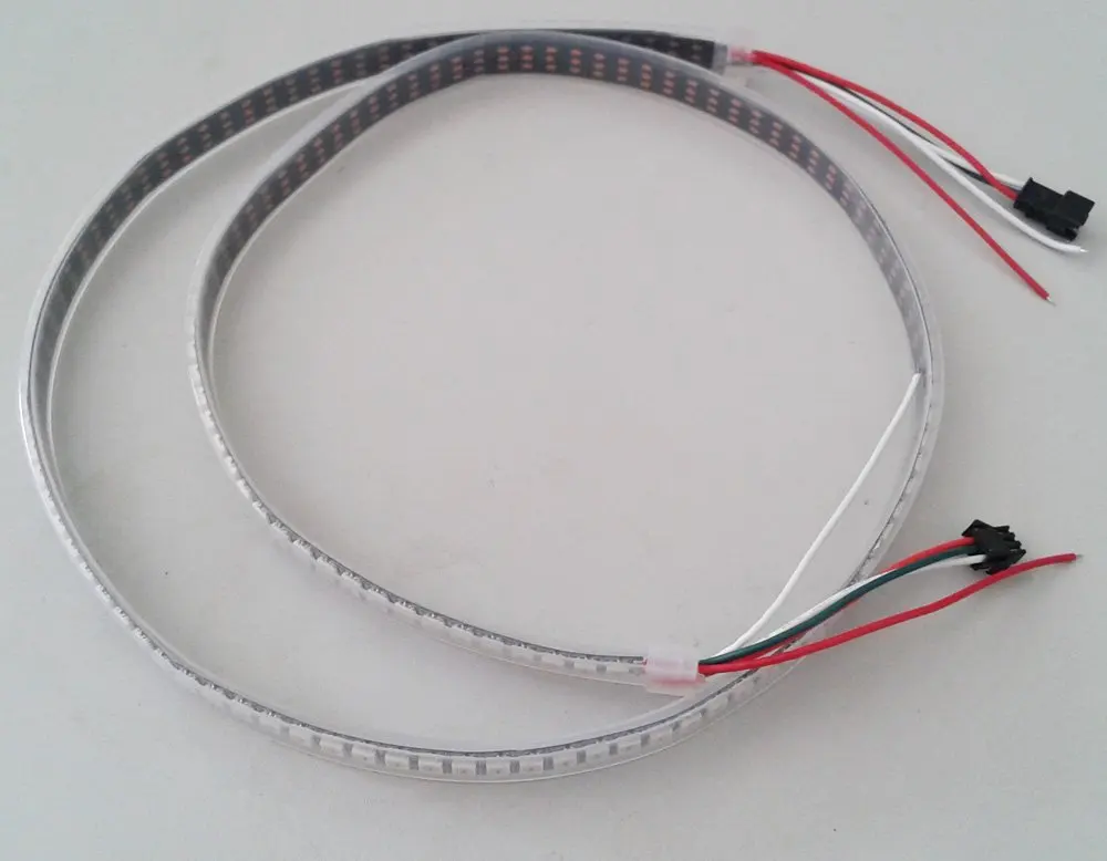 

SMD5050 144leds/m 144IC/m WS2812 LED Strip Changeable Colors RGB LED Digital Strip Tube Waterproof IP67 WS2812B ic 2m/roll