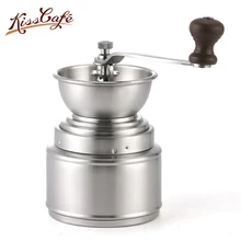 Stainless Steel Hand-cranked Espresso Coffee Grinder Washable Grinder Mini Coffee Beans Powder Grinding Coffee Accessories jiqi automatic coffee beans grinder rapid grinding beautiful and durable black various ingredients 50g hand coffee maker