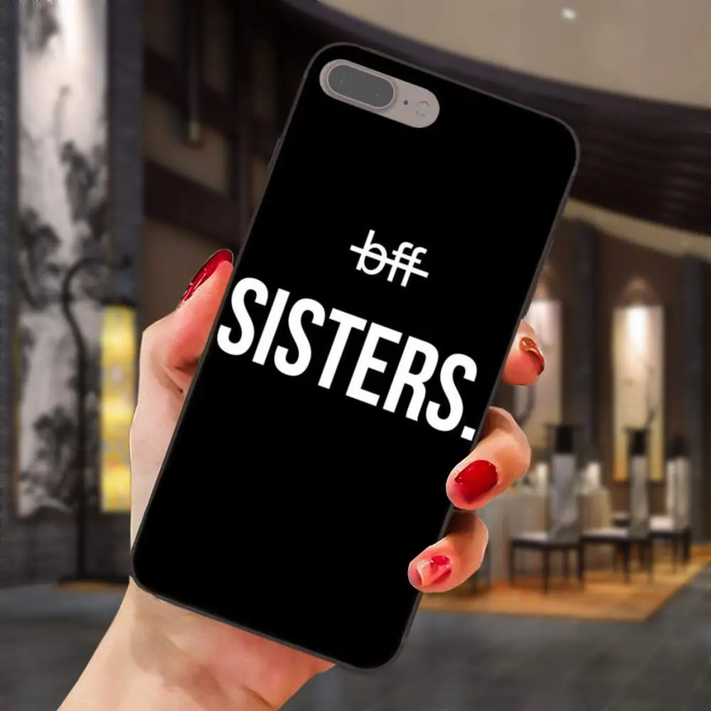 Для Apple iPhone 4 4S 5 5S SE 6 6S 7 8 Plus X XS Max XR TPU персонализированный узор Лучшие друзья Bff сестры