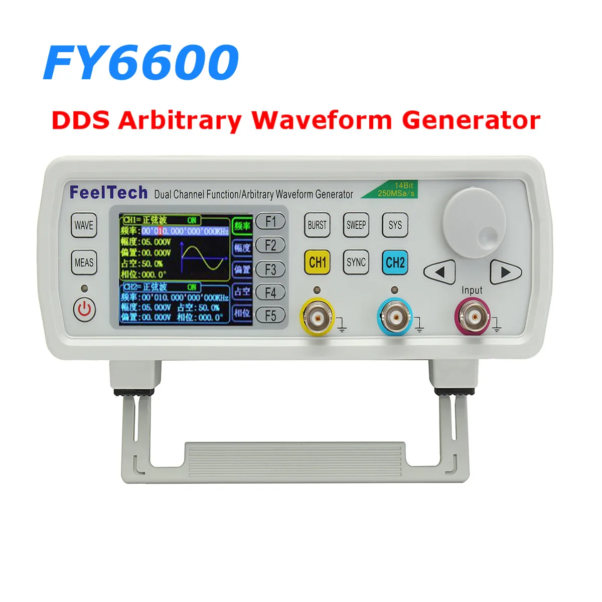 

FY6600 30Hz FeelTech DDS Dual Channel Function Arbitrary Waveform Generator frequency meter Arbitrary Digital Signal Generator