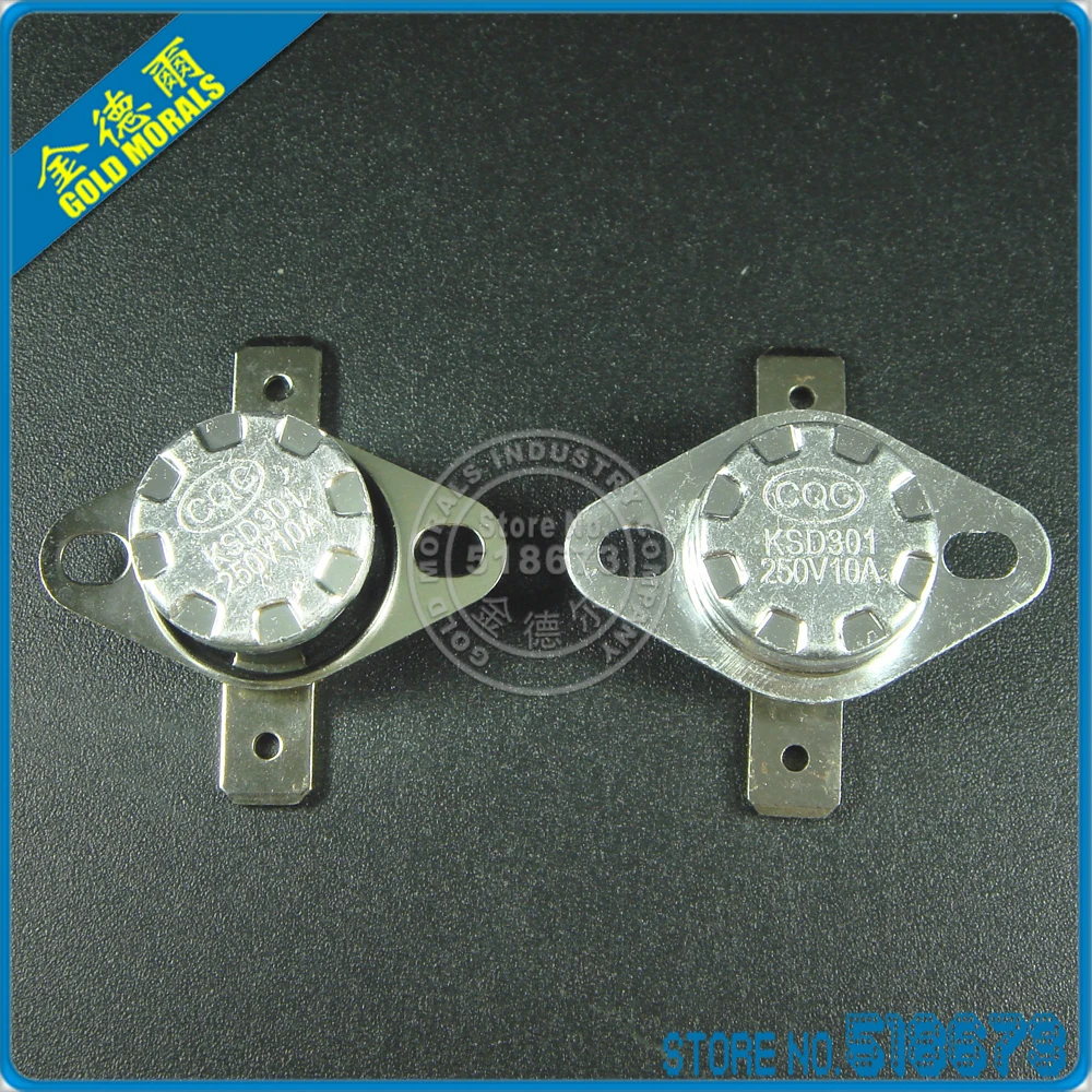 1pcs/lot KSD301 10A250V 95 degrees C N.O. Normally Open