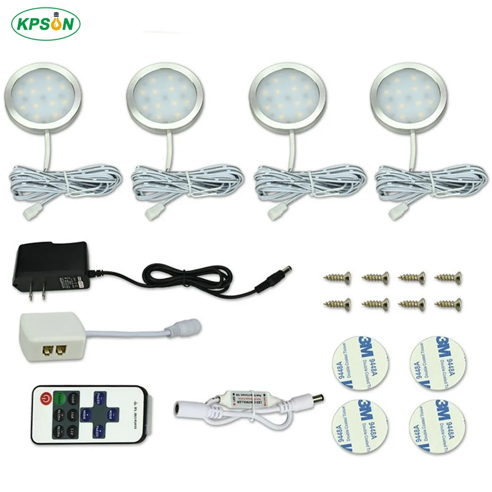 Under Cabinet Light LED Puck Lights DC12V Dimmable Kitchen ...