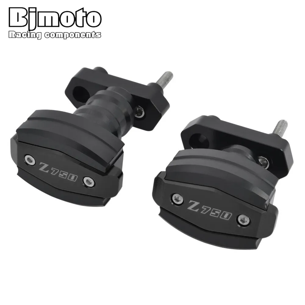 BJMOTO для Kawasaki Z750 2007-2012 Z750R 2011-2012 Мотоцикл Защита от падения рамка ЧПУ алюминиевые Ползунки Краш протектор BJMOTO для Kawasaki Z750 2007-2012 Z750R 2011-2012 Мотоцикл Защита от падения рамка ЧПУ алюминиевые Ползунки Краш протектор