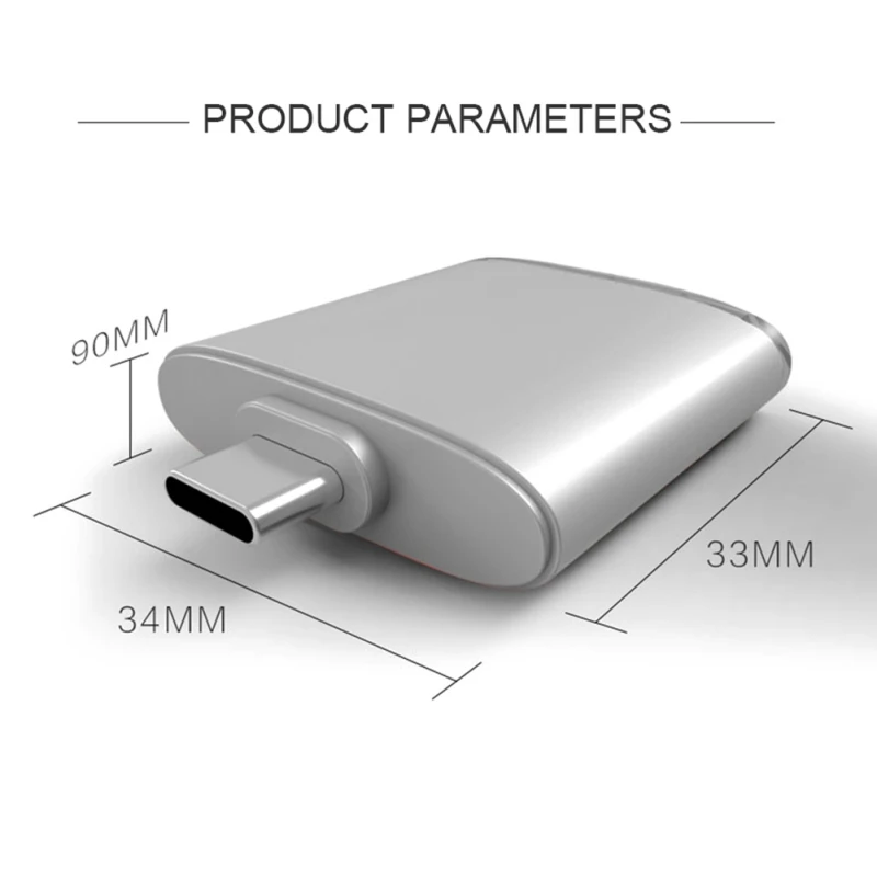 

New Type-C OTG Plug-and-play Laptop Computer Accessories For TF Secure Digital Memory Cards 2-in-1 Card Reader