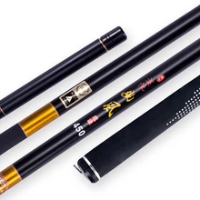 Высокое качество Портативный углеродного волокна удочка для ловли на течении длинный Удочка 5,4/6,3/7,2/8,0 м супер короткие Мощность сверхпрочное стекло короткие рыболовные снасти