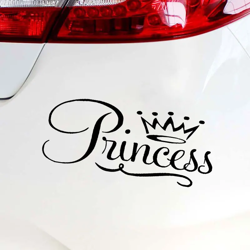 

Princess Funny Sticker Vinyl Personalized Window Decoration Creative Auto Products Wall Door Fashion Decals for Cars Styling