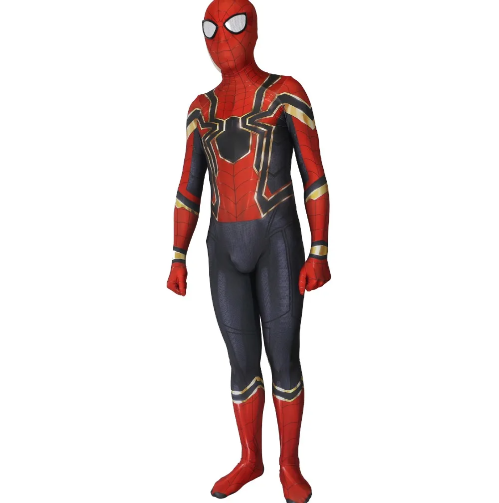 Человек-паук выпускников Косплэй костюм Зентаи Железный Человек-паук супергероя Боди Комбинезоны для взрослых детей карнавальные Пурим