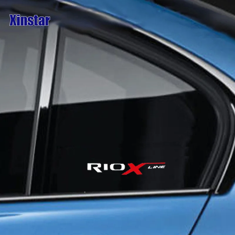 

2pcs car windows sticker for kia rio x-line