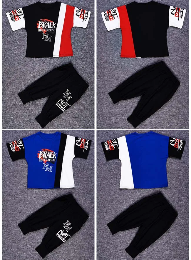 Conjunto de Roupas para Meninos Meninas de Rua Trajes de Dança Roupas para 6 2019 Crianças Hip Hop Jazz Dança Crianças Casual Esporte 8 10 12 14 y 10 Cheap Conjuntos de roupas