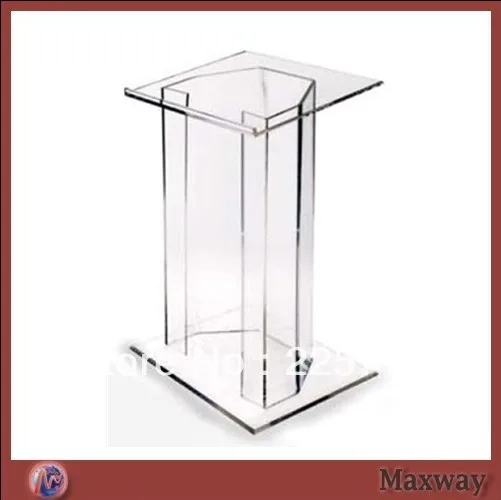 Clear modern stable acrylic acrylic lectern plexiglass