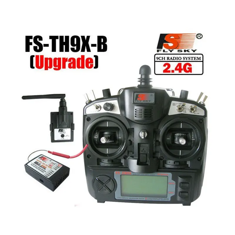 

FlySky FS TH9X FS-TH9X FS-TH9X-B FS-TH9B 2.4G 9CH Radio Set System ( TX FS-TH9X + RX FS-R9B FS-R8B) RC 9CH Transmitter +Receiver