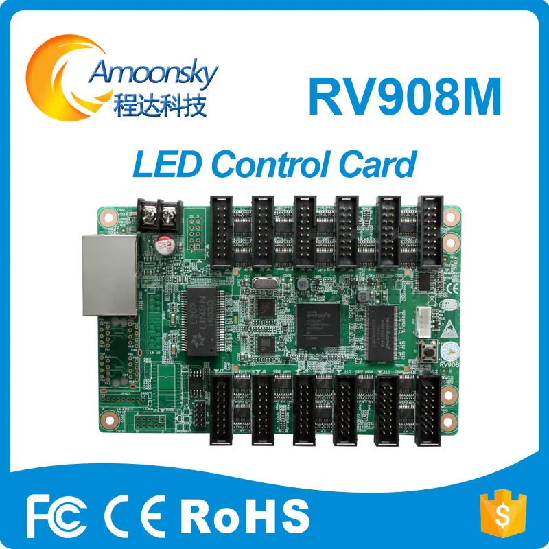

amoonsky led screen p10 320x160 led display board usage linsn receiving card rv908m