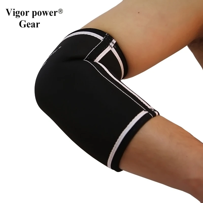 Free shipping VigorPowerGear 7mm elbow sleeves elbow pads 5mm elbow support for Fitness