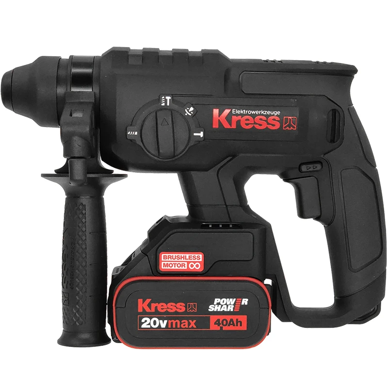 Kress Hammer drill KU390 Impect hammer drill with 2 Battery and Tool