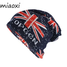 Miaoxi модная мягкая женская теплая шапка с цветочным принтом, повседневные хлопковые шапочки Skullies Kitted, брендовая одноцветная танцевальная шапка Gorros