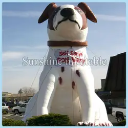 Прекрасная 10' гигантская надувная собака с баннер для домашних животных для рекламы магазина