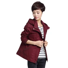 Осенняя Женская Повседневная хлопковая куртка Осень корейской моде свободные хлопковая куртка с капюшоном Женский Большой размер куртка M-5XL