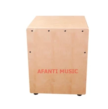 Afanti Music Birch Wood / Natural Cajon Drum (KHG-200)
