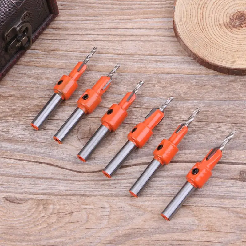 

Woodworking Countersunk Drill Bit With Hex Key Cone Reaming Hardwood Machine Tool