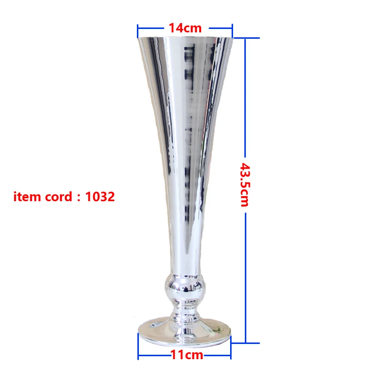 Серебряные/белые металлические вазы 1032& 1033 свадебные и домашние украшения аксессуары ваза