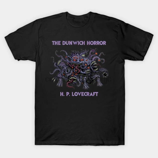 

Men Short sleeve tshirt The Dunwich Horror Lovecraft T Shirt Women t-shirt