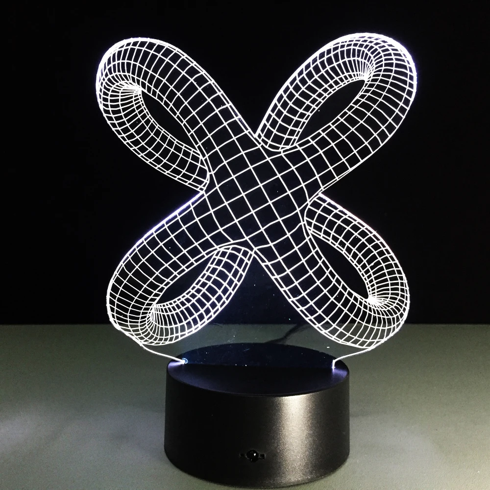 Lámpara de ilusión 3D creativa LED luz nocturna 3D abstracto artista gráficos Lamparas atmósfera lámpara iluminación novedad decoración del hogar Lámpara de ilusión 3D creativa LED luz nocturna 3D abstracto artista gráficos Lamparas atmósfera lámpara iluminación novedad decoración del hogar