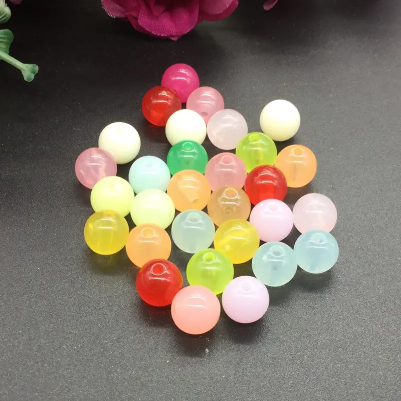 NiceBeads 8 мм 172 шт./лот прозрачные акриловые бусины модные красивые свободные для
