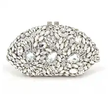 Многоцветный класса люкс Сумка-клатч со стразами горный хрусталь вечерняя сумочка вечерние клатч леди праздничный банкет сумка Для женщин свадебная сумочка 88590