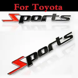Новый Авто слово буква 3d Chrome стильная металлическая машина Наклейка для Toyota Avensis Aygo БЕЛТА лезвие Brevis Caldina Cami Camry
