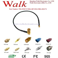 MMCX Мужской RP-SMA Мужской кабель RG174, MMCX SMA кабель RG174, разъем MMCX кабель